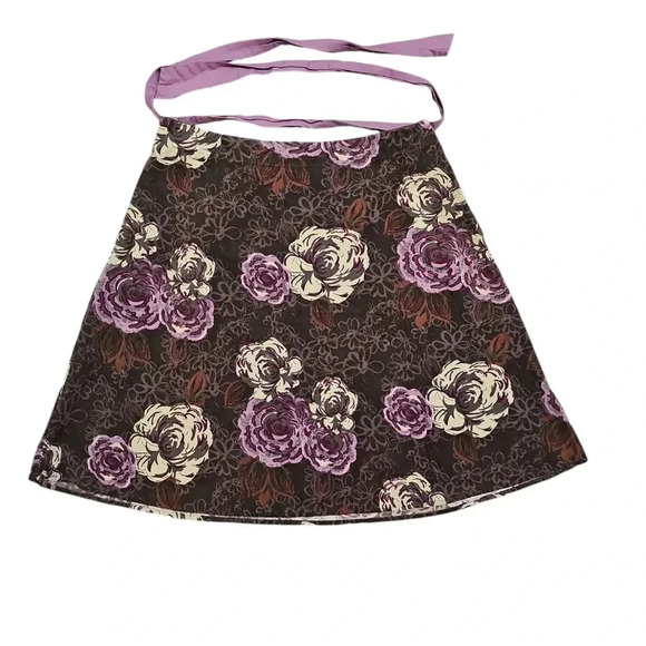 St. John's Bay Dresses & Skirts - St. John's Bay Size 14 Vintage Rare Brown Floral Corduroy Cottage Prairie Skirt